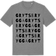 Mid Heather Gray t-shirt med Gryts brygga ordlek t-shirt