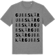 Mid Heather Gray t-shirt med Gubbskär ordlek t-shirt