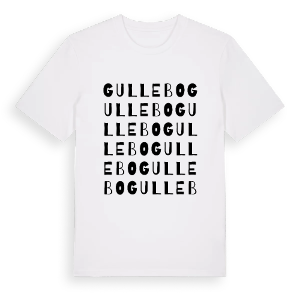 Gullebo ordlek t-shirt – ekologisk bomull t-shirt från PinShirt
