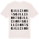Vintage White t-shirt med Gullebonäs ordlek t-shirt