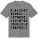 Mid Heather Gray t-shirt med Gullebotorp ordlek t-shirt