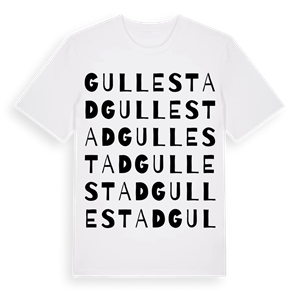 Gullestad ordlek t-shirt – ekologisk bomull t-shirt från Pinshirt