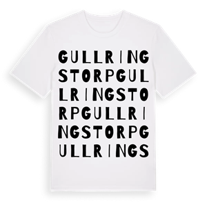 Gullringstorp ordlek t-shirt – ekologisk bomull t-shirt från Pinshirt
