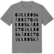 Mid Heather Gray t-shirt med Gullroskärret ordlek t-shirt