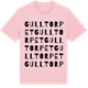 Pink Cotton t-shirt med Gulltorpet ordlek t-shirt