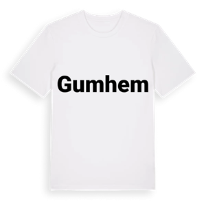 Gumhem fetstil t-shirt – ekologisk bomull t-shirt från PinShirt