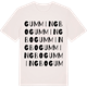 Vintage White t-shirt med Gummingbo ordlek t-shirt