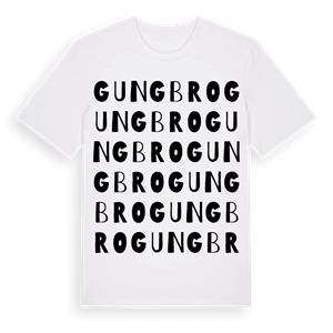 Gungbro ordlek t-shirt – ekologisk bomull t-shirt från Pinshirt