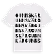 White t-shirt med Gunnskär ordlek t-shirt