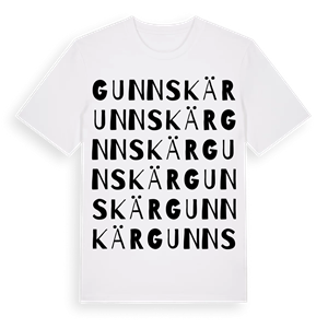 Gunnskär ordlek t-shirt – ekologisk bomull t-shirt från Pinshirt