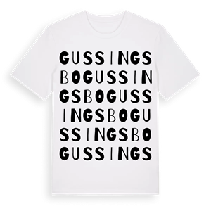 Gussingsbo ordlek t-shirt – ekologisk bomull t-shirt från Pinshirt