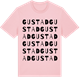 Pink Cotton t-shirt med Gustad ordlek t-shirt