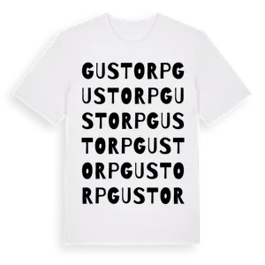 Gustorp ordlek t-shirt – ekologisk bomull t-shirt från Pinshirt
