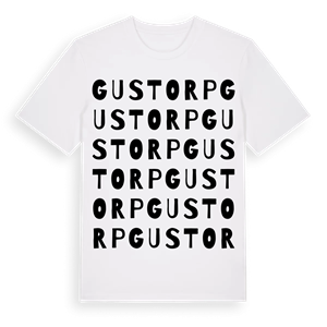 Gustorp ordlek t-shirt – ekologisk bomull t-shirt från Pinshirt