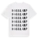 White t-shirt med Habblarp ordlek t-shirt