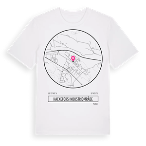 Hackefors industriområde t-shirt – ekologisk bomull t-shirt från Pinshirt