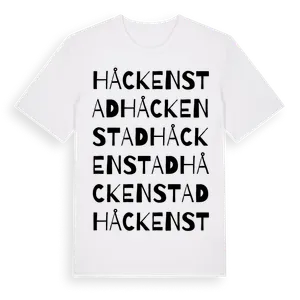 Håckenstad ordlek t-shirt – ekologisk bomull t-shirt från Pinshirt