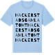 Blue Soul t-shirt med Hackerstads gamla tomt ordlek t-shirt