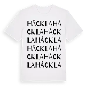 Håckla ordlek t-shirt – ekologisk bomull t-shirt från Pinshirt