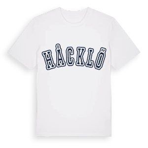 Håcklö college t-shirt – ekologisk bomull t-shirt från Pinshirt