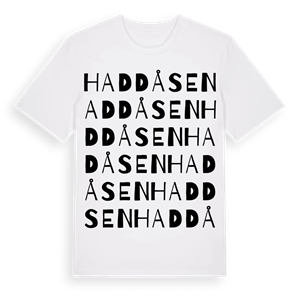 Haddåsen ordlek t-shirt – ekologisk bomull t-shirt från Pinshirt