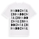 Haddemålen ordlek t-shirt