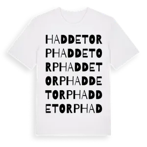 Haddetorp ordlek t-shirt – ekologisk bomull t-shirt från Pinshirt