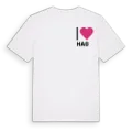 Jag älskar Hag t-shirt litet tryck