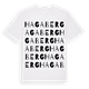 White t-shirt med Hagaberg ordlek t-shirt