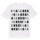 White t-shirt med Hagaborg ordlek t-shirt