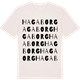 Vintage White t-shirt med Hagaborg ordlek t-shirt