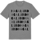 Mid Heather Gray t-shirt med Hagalund ordlek t-shirt