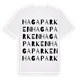 White t-shirt med Hagaparken ordlek t-shirt