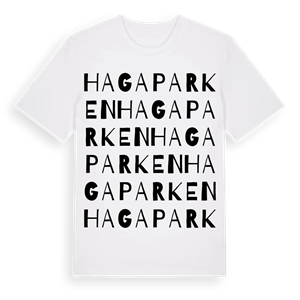 Hagaparken ordlek t-shirt – ekologisk bomull t-shirt från Pinshirt
