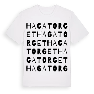 Hagatorget ordlek t-shirt – ekologisk bomull t-shirt från Pinshirt