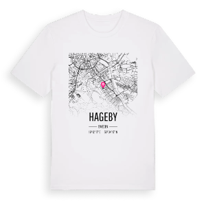 Hageby karta t-shirt – ekologisk bomull t-shirt från Pinshirt