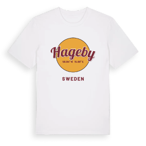 Hageby cirkel t-shirt – ekologisk bomull t-shirt från Pinshirt
