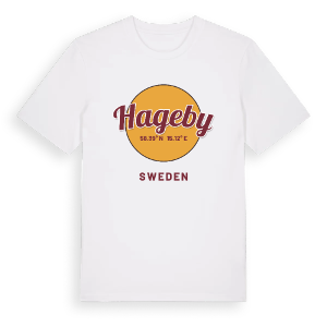 Hageby cirkel t-shirt – ekologisk bomull t-shirt från Pinshirt