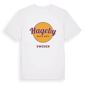 Hageby cirkel t-shirt – ekologisk bomull t-shirt från Pinshirt