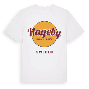 Hageby cirkel t-shirt – ekologisk bomull t-shirt från Pinshirt