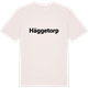 Vintage White t-shirt med Häggetorp fetstil t-shirt