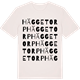 Vintage White t-shirt med Häggetorp ordlek t-shirt