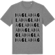 Mid Heather Gray t-shirt med Hagla ordlek t-shirt