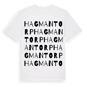 Hagmantorp ordlek t-shirt – ekologisk bomull t-shirt från Pinshirt