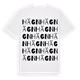 White t-shirt med Hägn ordlek t-shirt