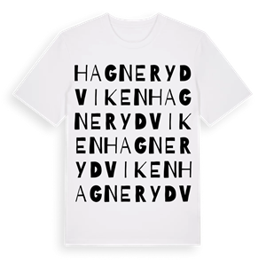 Hagnerydviken ordlek t-shirt – ekologisk bomull t-shirt från Pinshirt