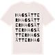 Vintage White t-shirt med Hagsätter ordlek t-shirt