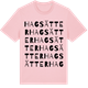 Pink Cotton t-shirt med Hagsätter ordlek t-shirt