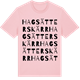 Pink Cotton t-shirt med Hagsätterskärr ordlek t-shirt