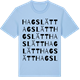 Blue Soul t-shirt med Hagslätt ordlek t-shirt